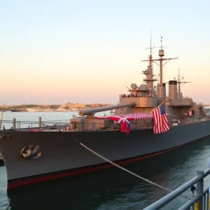 Ceremony aboard Battleship North Carolina for business rankings