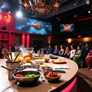 Culinary competition stage at MasterChef Live! tour in Virginia Beach