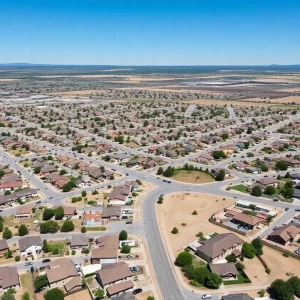 Scenic residential neighborhood in Pueblo, Colorado