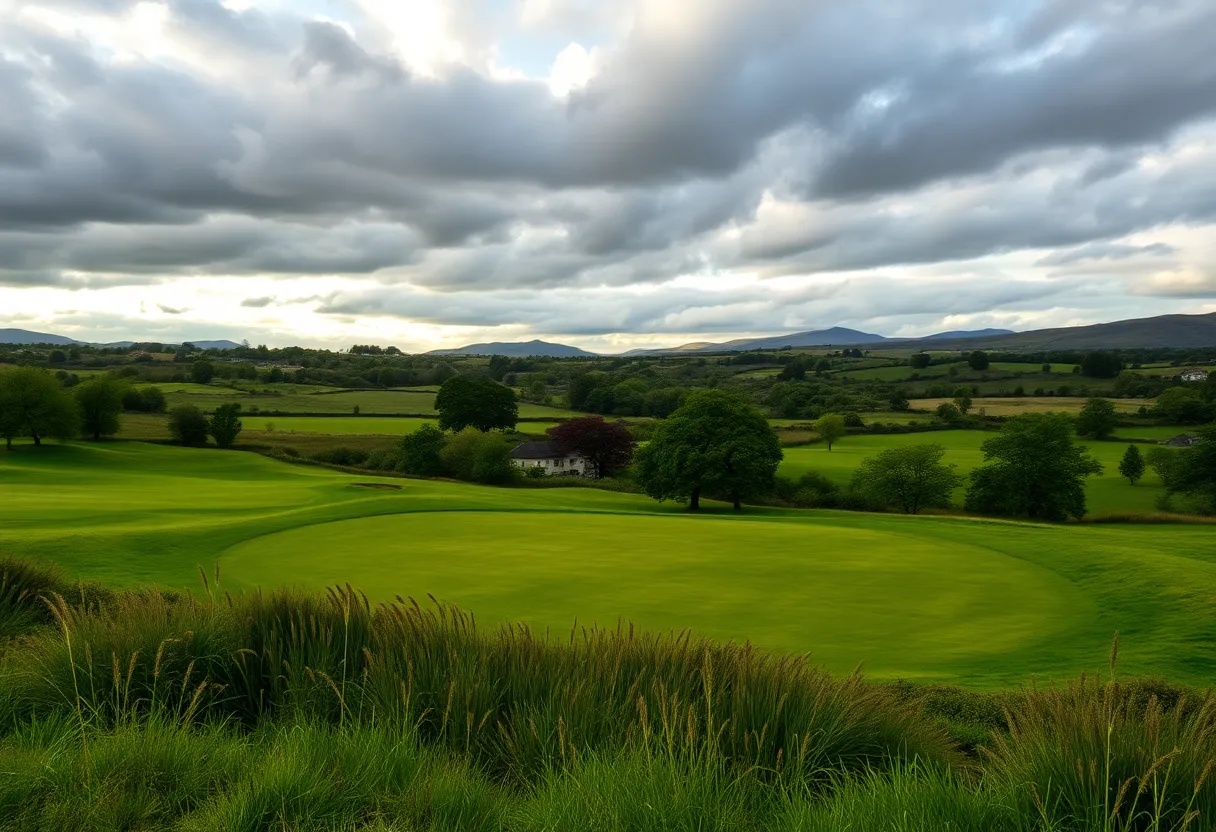 A beautiful golf course in Scotland showcasing its picturesque landscape