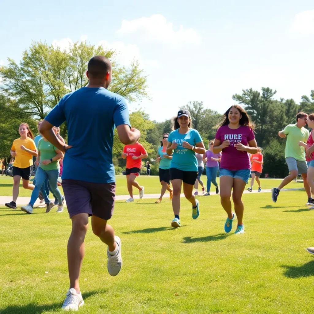 Participants joining health events in Virginia Beach in July 2025.