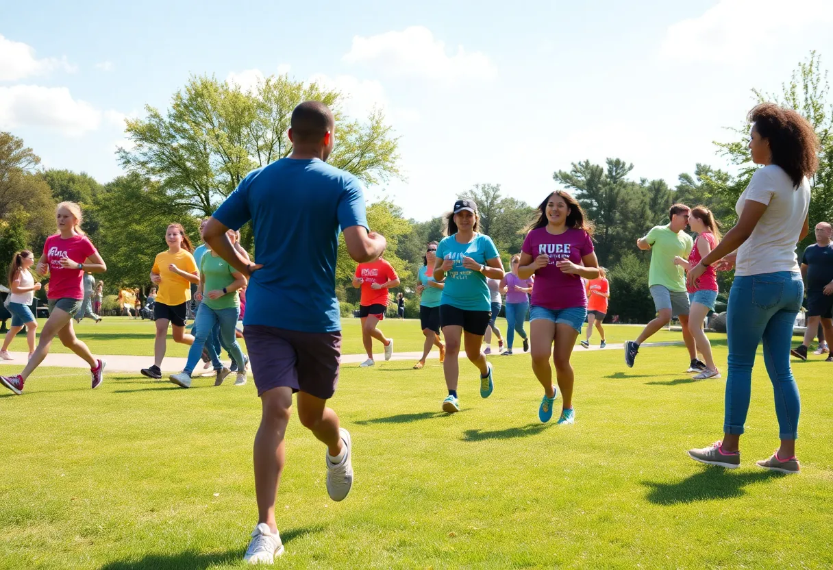 Participants joining health events in Virginia Beach in July 2025.