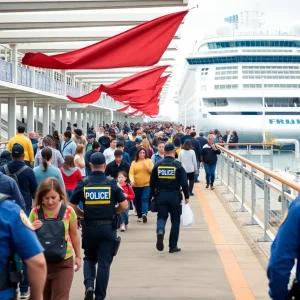 Law enforcement presence at Norfolk cruise terminal