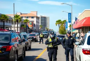 Virginia Beach police responding to a crime scene