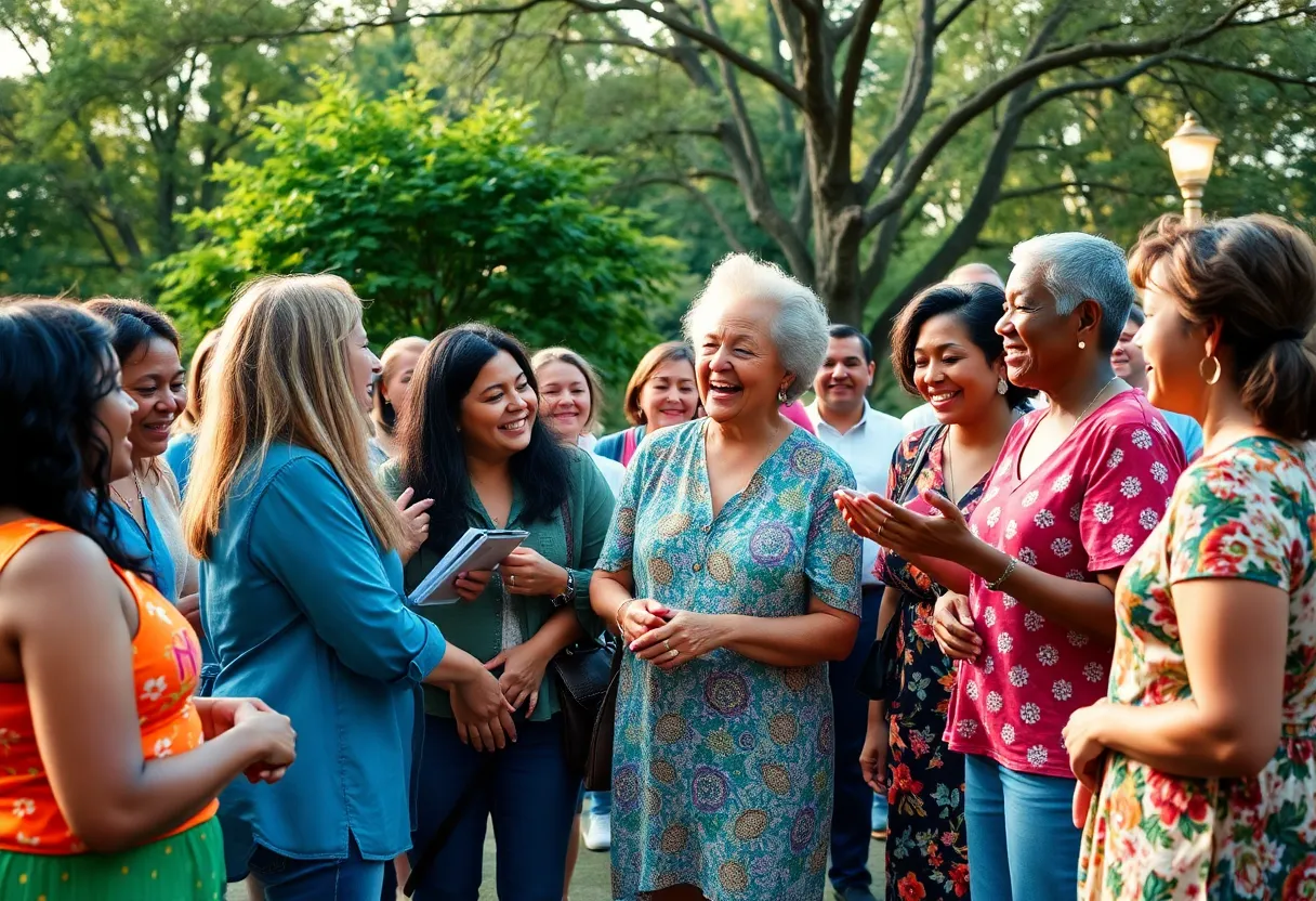 Community gathering in Virginia Beach for celebration of life