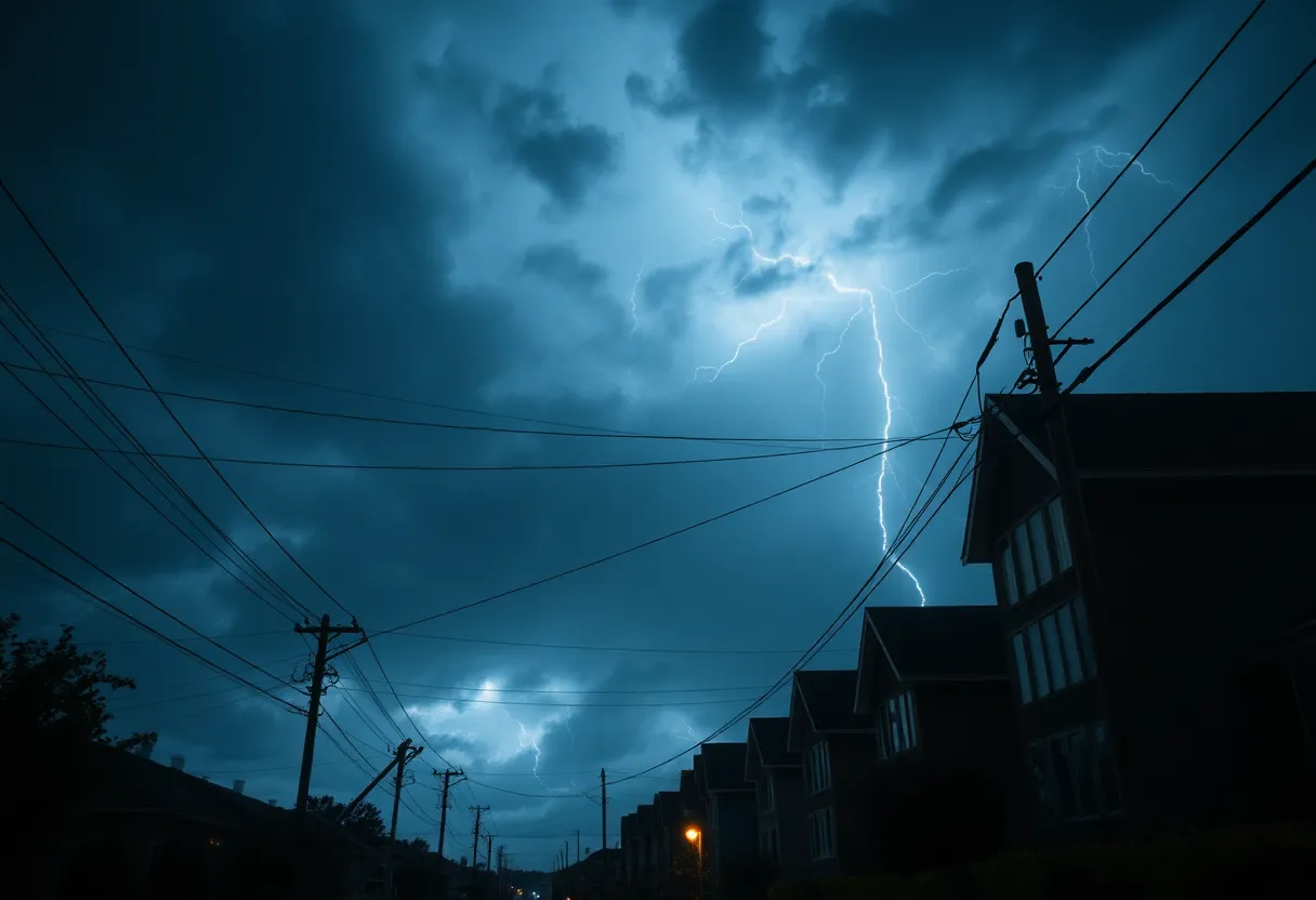 Stormy weather causing power outages