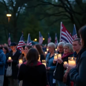Community memorial vigil for Charlie Kirk