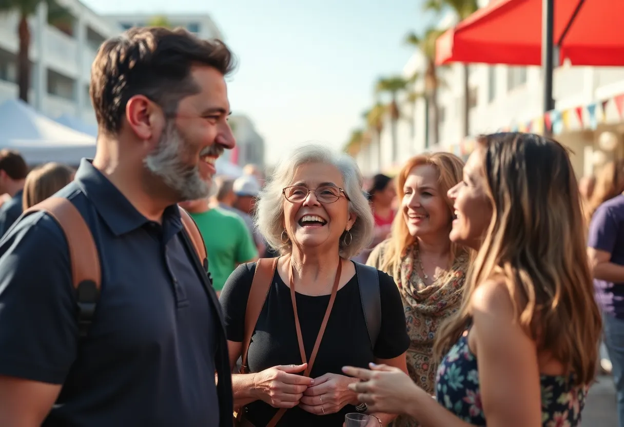 A lively gathering in Virginia Beach celebrating community and joy.