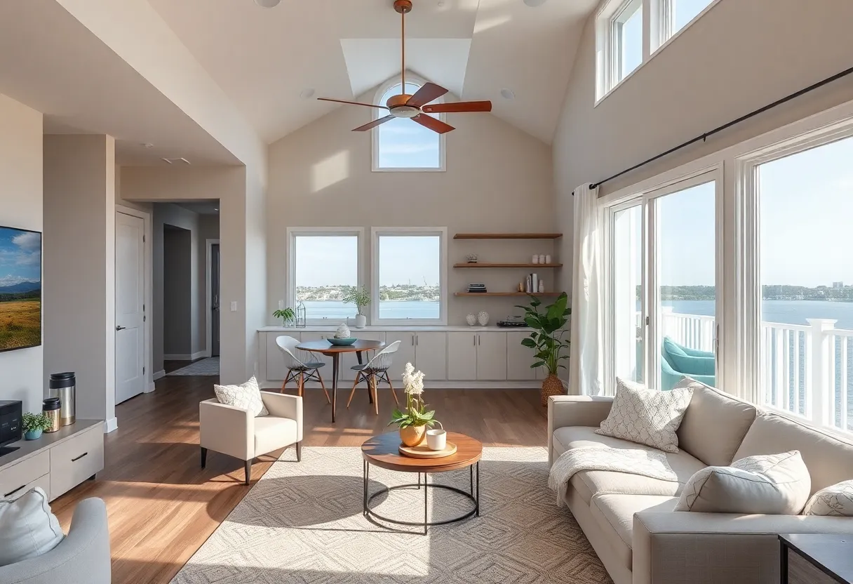 A smart home in Virginia Beach showcasing integrated technology.