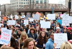 Crowd at Virginia Beach protest for civic engagement