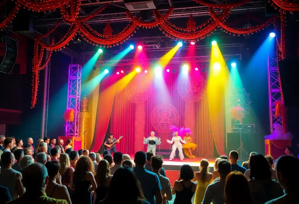 Stage set for a Drag Queen performance