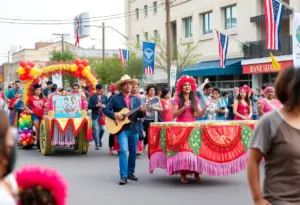 Parade celebrating local music heritage and artists