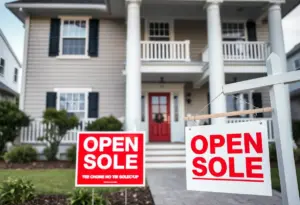 A charming open house in Virginia Beach, showcasing a welcoming environment for potential home buyers.
