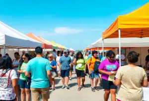 Community members engaging in health events in Virginia Beach.