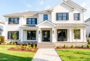 A renovated home exterior in Virginia Beach with vibrant flowers.