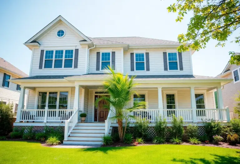 A renovated home in Virginia Beach with modern enhancements and attractive landscaping.